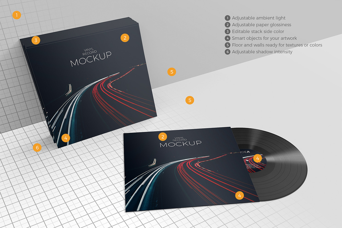 Vinyl Record Mockup, a Hoody Mockup by KIPET (Photo 2 of 14)