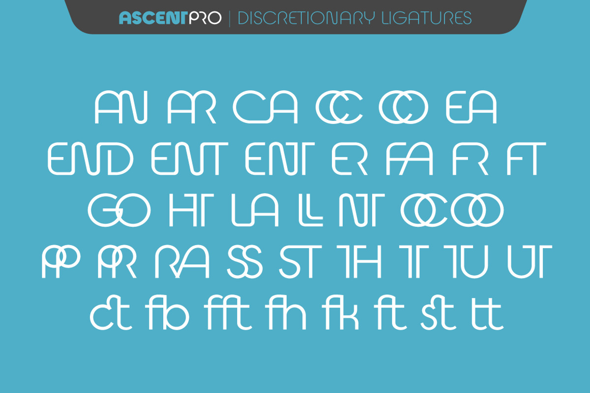 Ascent Pro (18 fonts), a Sans Serif Font by Fontop (Photo 7 of 15)
