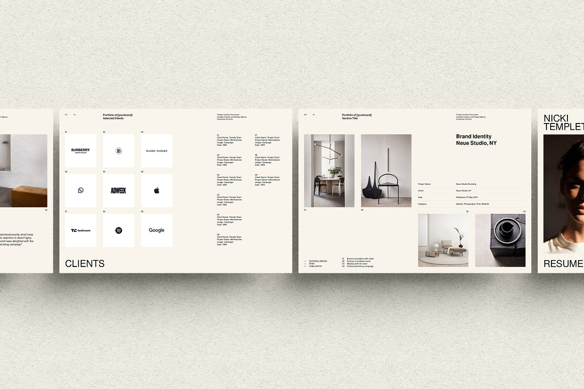 Neue Portfolio and Resume, a Brochure Template by T E M P L Y (Photo 7 of 13)