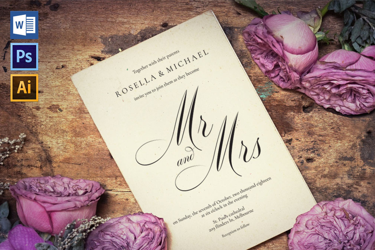 Invitation Template SHR435, an Invitation Template by Shafura_Wedding (Photo 1 of 5)