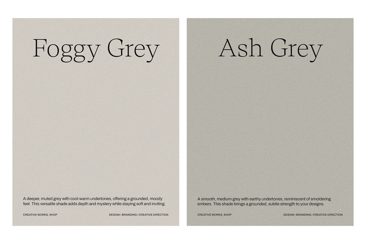 6 Sustained Grey Grain Backgrounds, a Texture Graphic by CREATIVE WORKS. (Photo 3 of 5)
