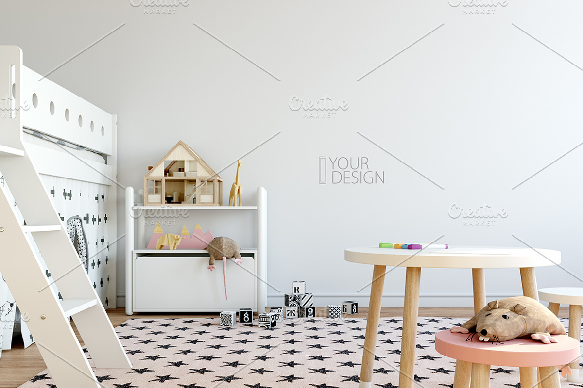 KIDS WALL & FRAMES Mockup Bundle - 2, a Print Template by Yuri-U (Photo 39 of 43)