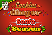 Christmas Graphic Styles & Logo Kit, a Layer Style Add-On by Vectricity Designs (Thumbnail 5 of 6)