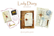 Lady Diary, an Object Illustration by Budogoshch (Thumbnail 1 of 9)