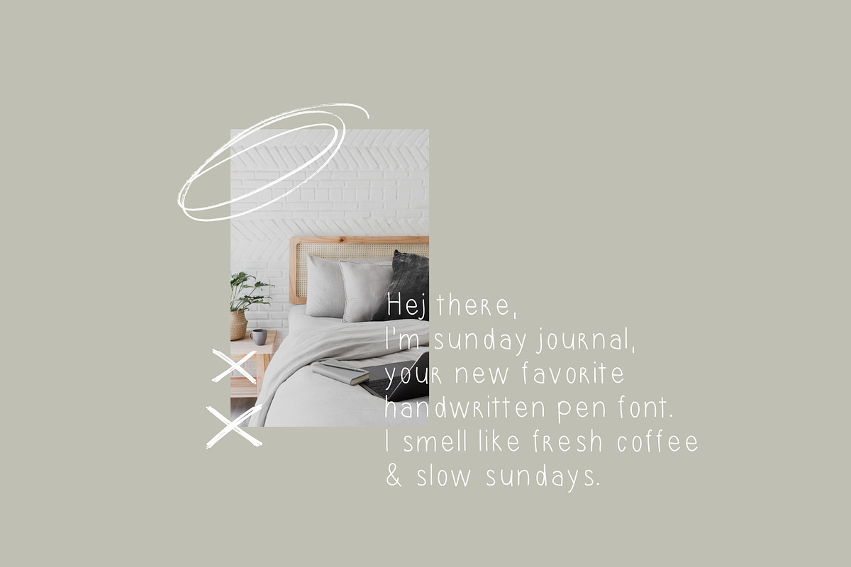 Sunday Journal · Handwriting Font, a Handwritten Font by Lagom Studio (Photo 2 of 8)