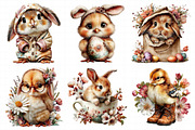 Easter Bunny Chick Clipart, an Illustration by Daily.Designs (Thumbnail 6 of 7)