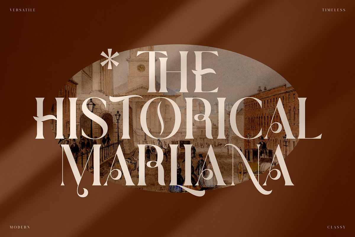 THE HISTORICAL MARLIANA, a Sans Serif Font by Storytype Studio (Photo 1 of 9)