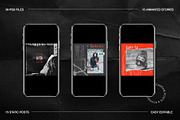 Grunge Instagram Templates Ps, Canva, a Social Media Template by Marie T (Thumbnail 13 of 18)