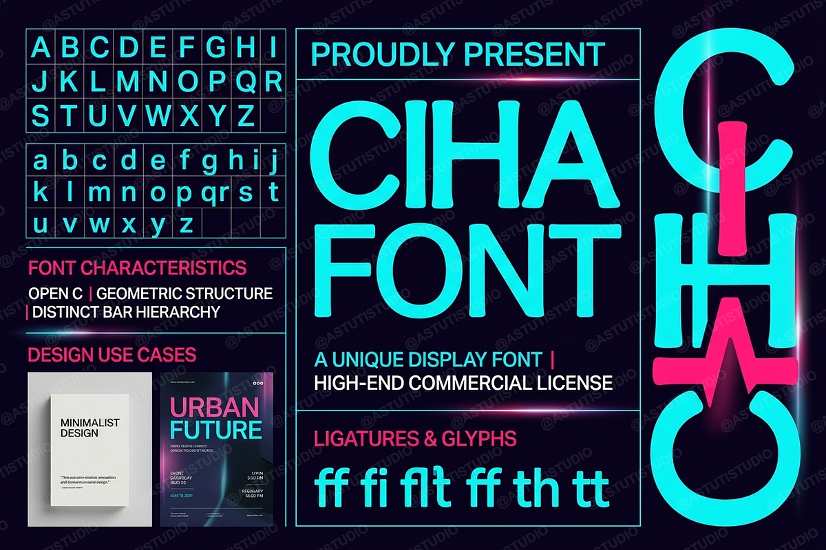 Ciha – Elegant Serif Typeface, a Serif Font by Astuti Studio (Photo 1 of 25)
