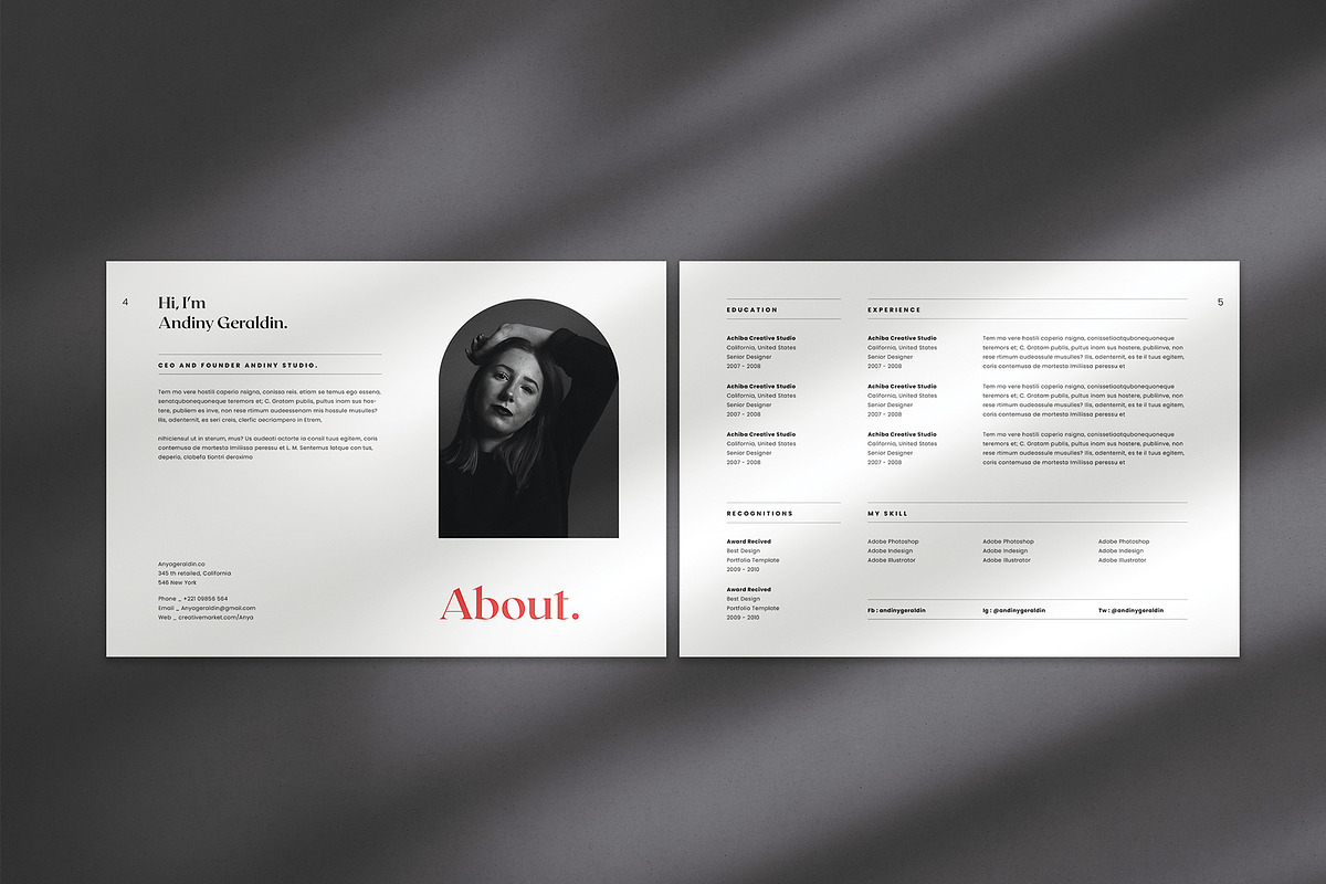 Graphic Design Portfolio, a Brochure Template by Occy Design (Photo 3 of 9)