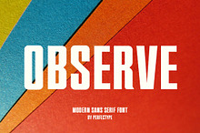 Observe Modern Sans Serif Font