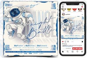 Dance Night Battle Flyer Template, a Flyer Template by regalDRAW