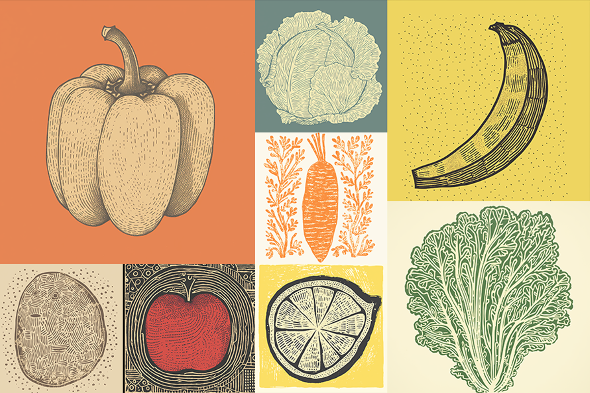 Stamped Foods, a Texture Graphic by Picturesque Stories (Photo 2 of 8)