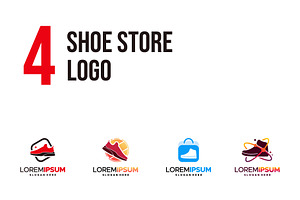 Set of Iconic Shoe Logo designs, a Branding & Logo Template by Lucky Creative