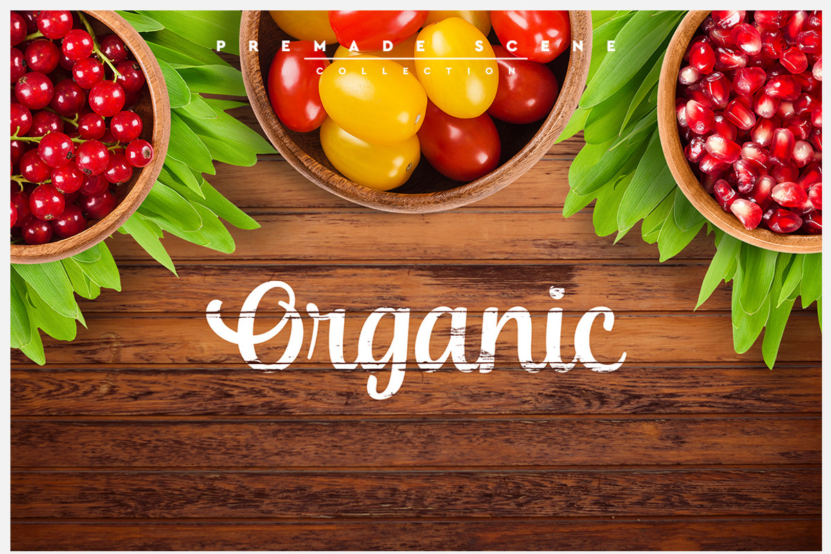 Organic Food Scene Creator_01, a Product Mockup by Mila (Photo 5 of 7)