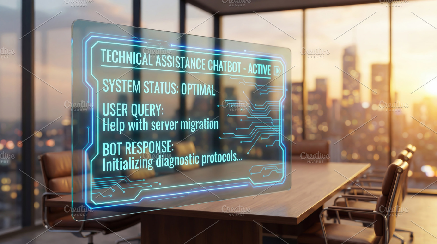 Digital chatbot interface, a Technology Photo by Shootdiem