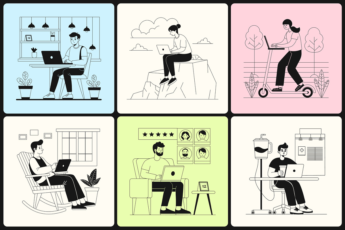Freelance Vector Illustration Set, an Object Graphic by Brickclay (Photo 5 of 10)
