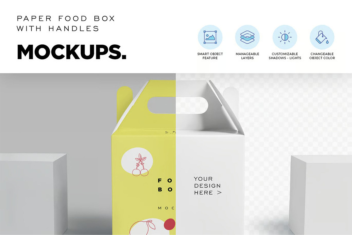 Gable Box Mockups, a Packaging Mockup by megostudi0 (Photo 5 of 7)