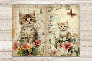 Cute Kitten Junk Journal Pages, an Animal Illustration by GlamArtZhanna (Thumbnail 6 of 9)