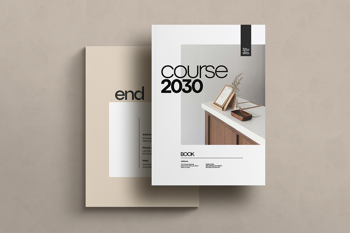 Course Book Template, a Brochure Template by Creatiya Type (Photo 6 of 8)