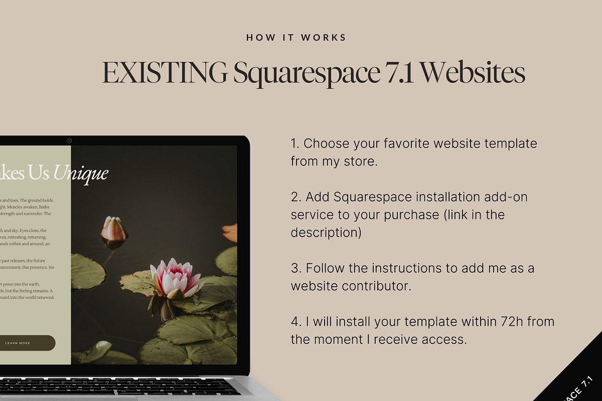 Squarespace Website Template Boho, a Squarespace Template by MartaLebre (Photo 8 of 11)