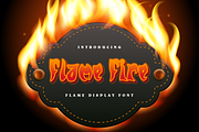 Flame Fire Display Font, a Sans Serif Font by Haws.std (Thumbnail 1 of 6)