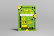 Green Doodle Charity Flyer Set, a Flyer Template by graphicook (Thumbnail 2 of 4)