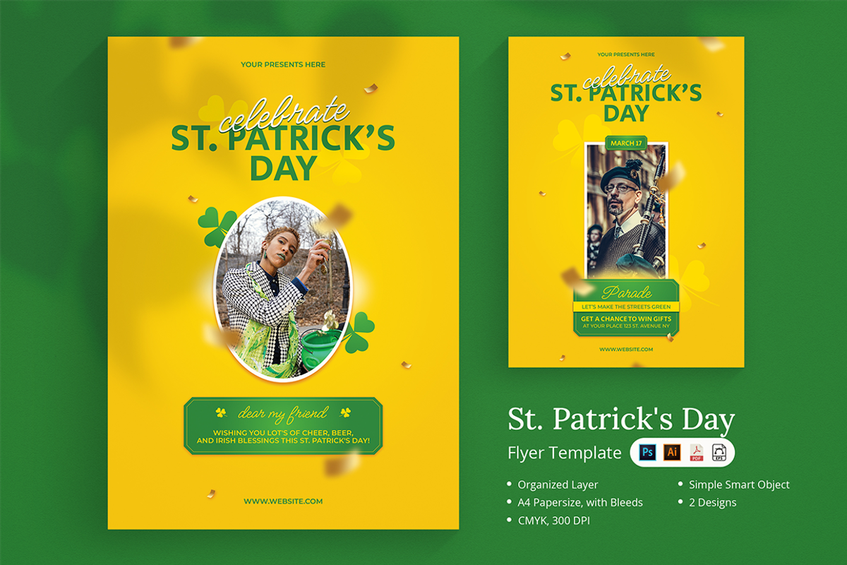 Irema - St. Patrick's Day Flyer, a Flyer Template by Lettha-Studio (Photo 1 of 4)