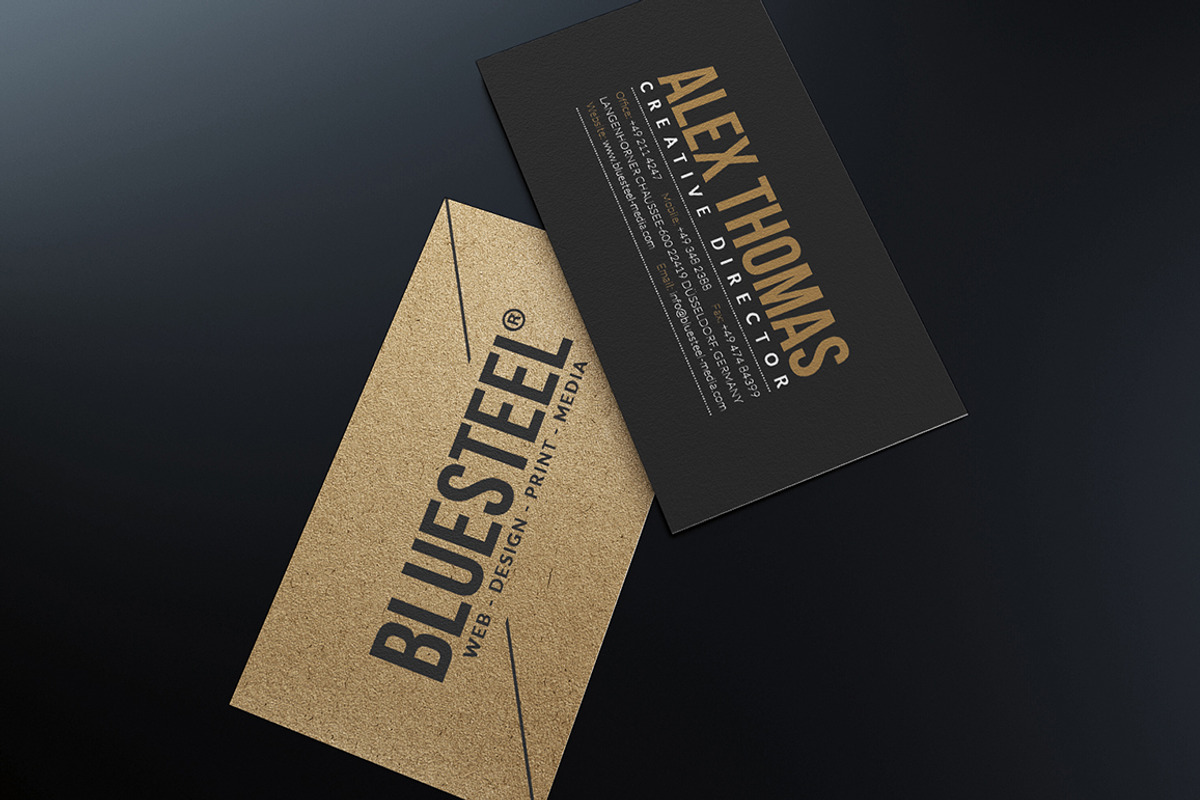 Modern Kraft Paper Business Card, a Business Card Template by Marvel (Photo 3 of 5)