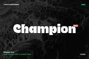 Champion is Bold