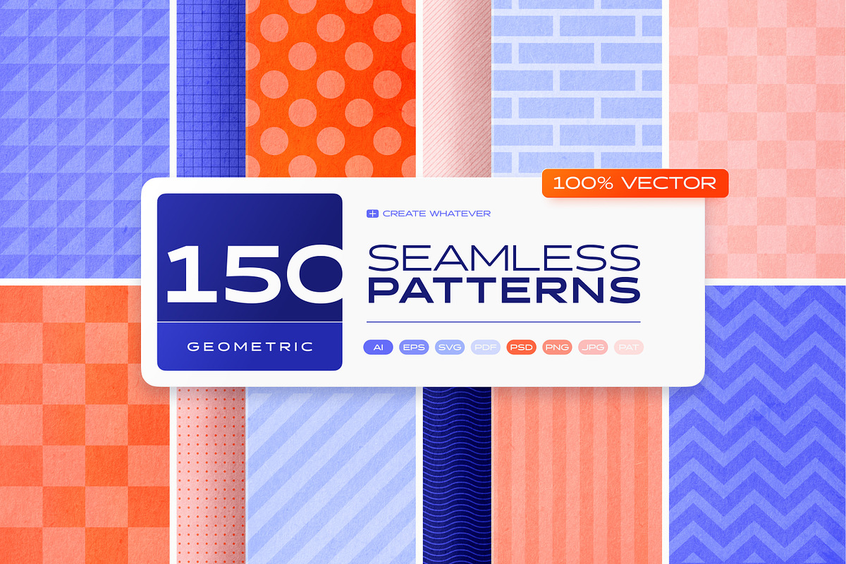 150 Geometric Seamless Patterns Set, a Pattern Graphic by Samolevsky (Photo 20 of 20)