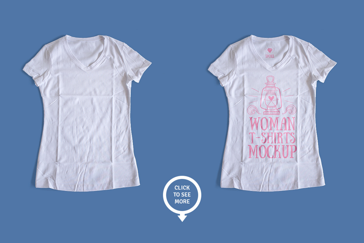 Woman T-Shirt Mockup, a Shirt Mockup by GraphicHero (Photo 5 of 5)