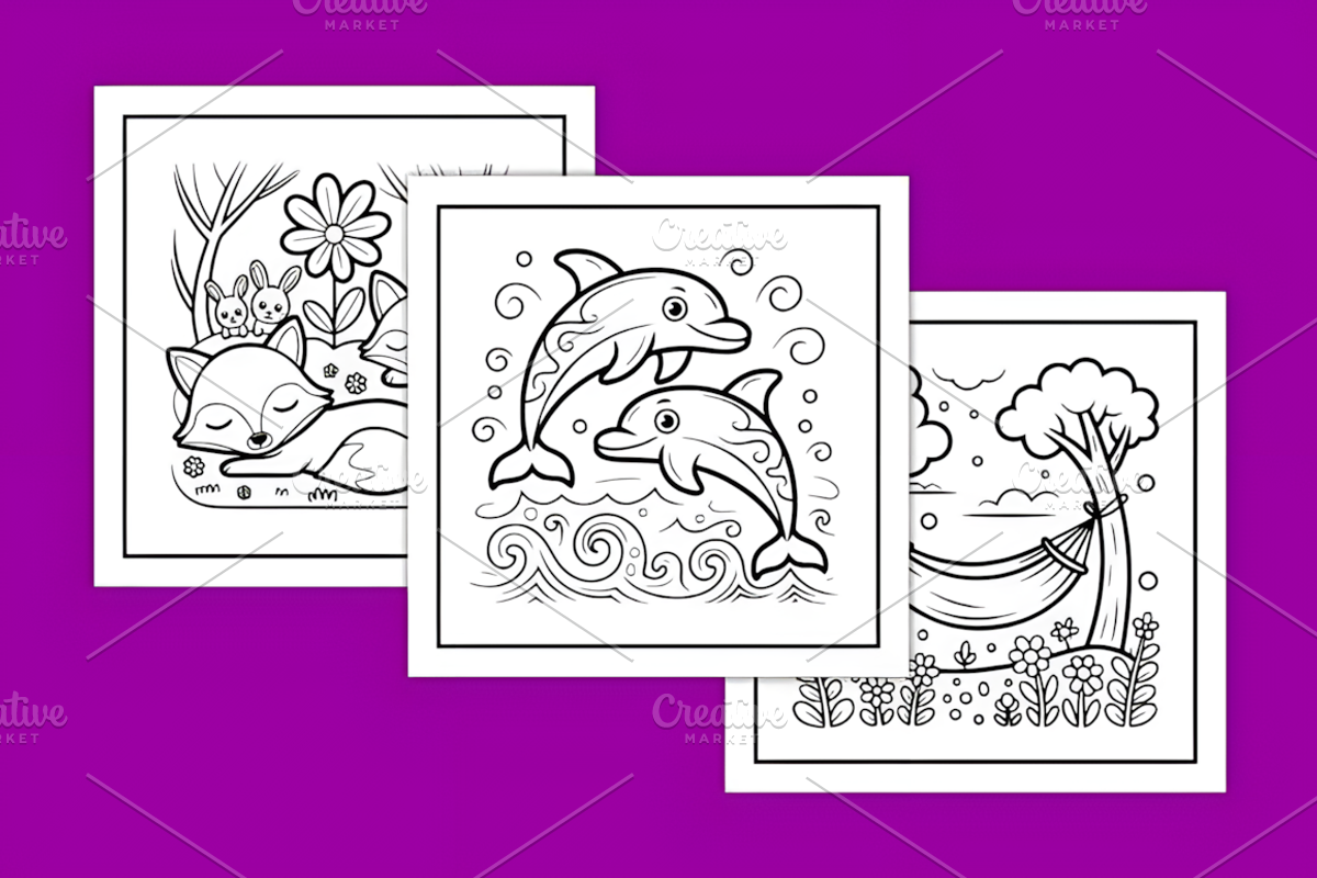 Anxiety Relief Coloring Pages, a Decorative Illustration by Design Station (Photo 3 of 4)