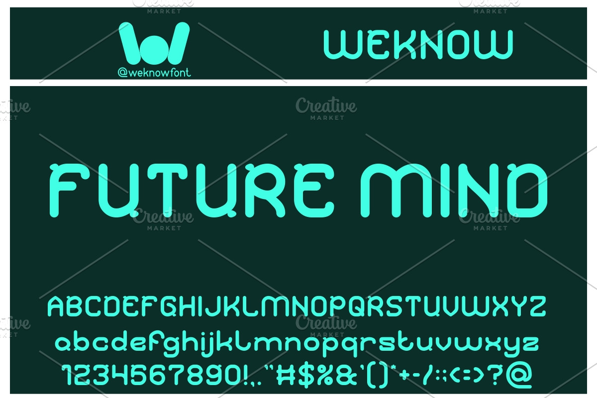 Future Mind font, a Font by weknow (Photo 1 of 8)