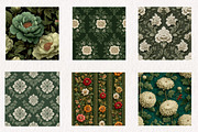Vintage Green Scrapbook Paper, an Illustration by CreationArt (Thumbnail 4 of 4)