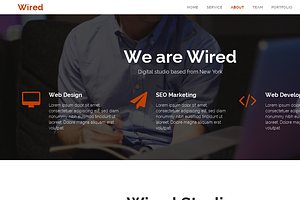 Wired - Responsive Parallax One Page