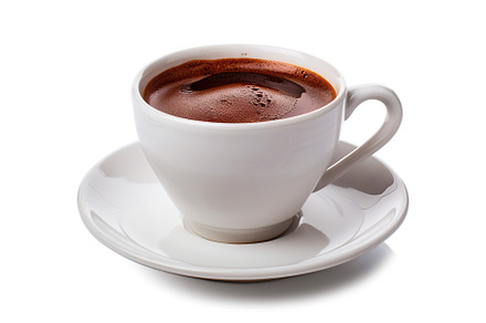 Cup of coffee on white background, a Food & Drink Photo by AlyaAnd