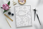 10 Coloring Pages | Sea life, an Animal Illustration by ChristinaDesigns (Thumbnail 6 of 8)