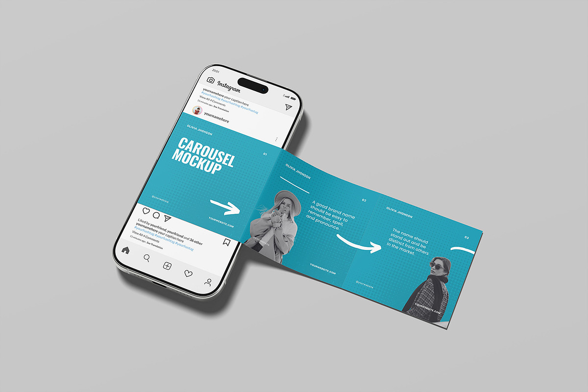 Carousel Mockup, a Device Mockup by ZifaraDesign (Photo 3 of 5)