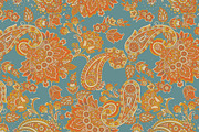 Paisley seamless fabric patterns, a Pattern Graphic by antalogiya (Thumbnail 4 of 4)