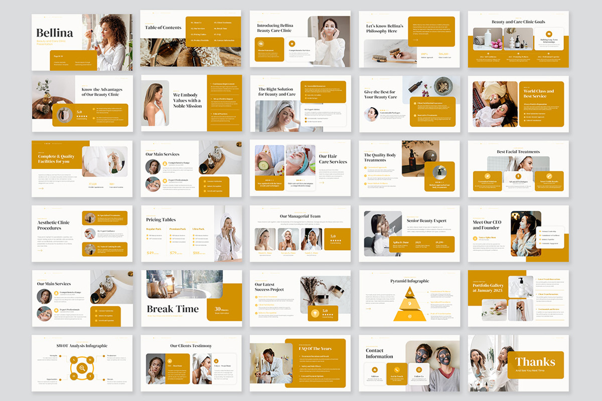 Bellina Beauty & Care Clinic PPT, a Presentation Template by kerismaker (Photo 8 of 10)