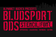 BLUDSPORT FONT TRIO, a Sans Serif Font by Alphabet Agency (Thumbnail 2 of 10)