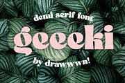 Geeeki - fat serif font, a Serif Font by Drawwwn (Thumbnail 1 of 10)