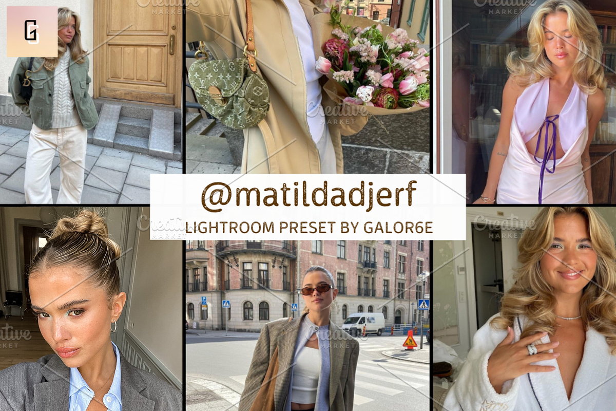 Lightroom Preset @matildadjerf, a Layer Style Add-On by GALOR6E PRESETS (Photo 1 of 2)