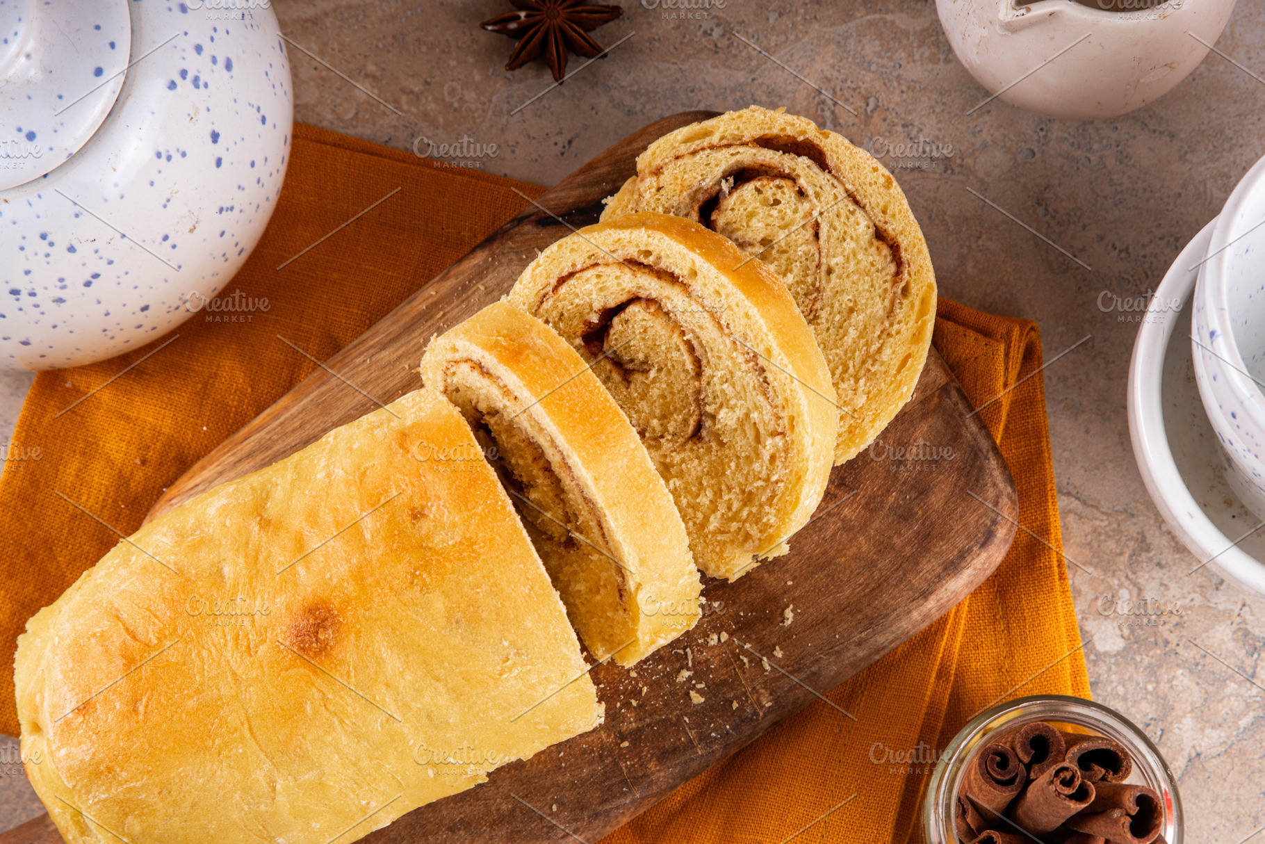 Sourdough Pumpkin Cinnamon Swirl Bread, a Food & Drink Photo by Rimma