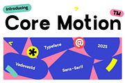 Core Motion Modern Sans Serif Font, a Sans Serif Font by Vadovastd (Thumbnail 3 of 8)