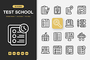 Test School Icons, an Icon by Spacepixel Creative (Thumbnail 1 of 3)