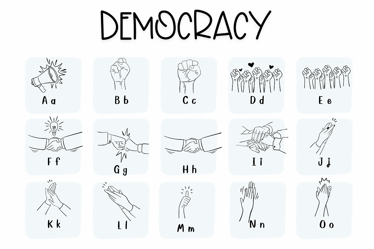 Democracy | Symbols Fonts preview 4