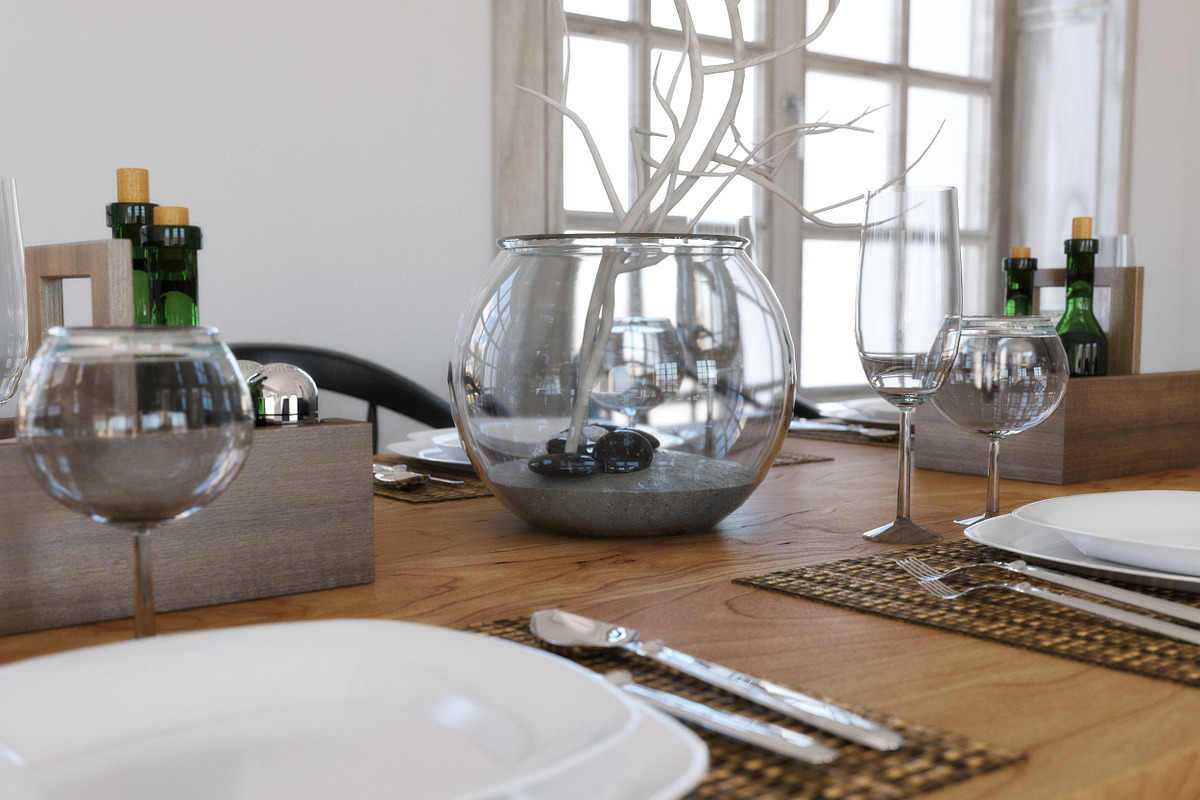 Dining furniture set 1403, a Furniture 3D Model by inDahouze (Photo 4 of 10)
