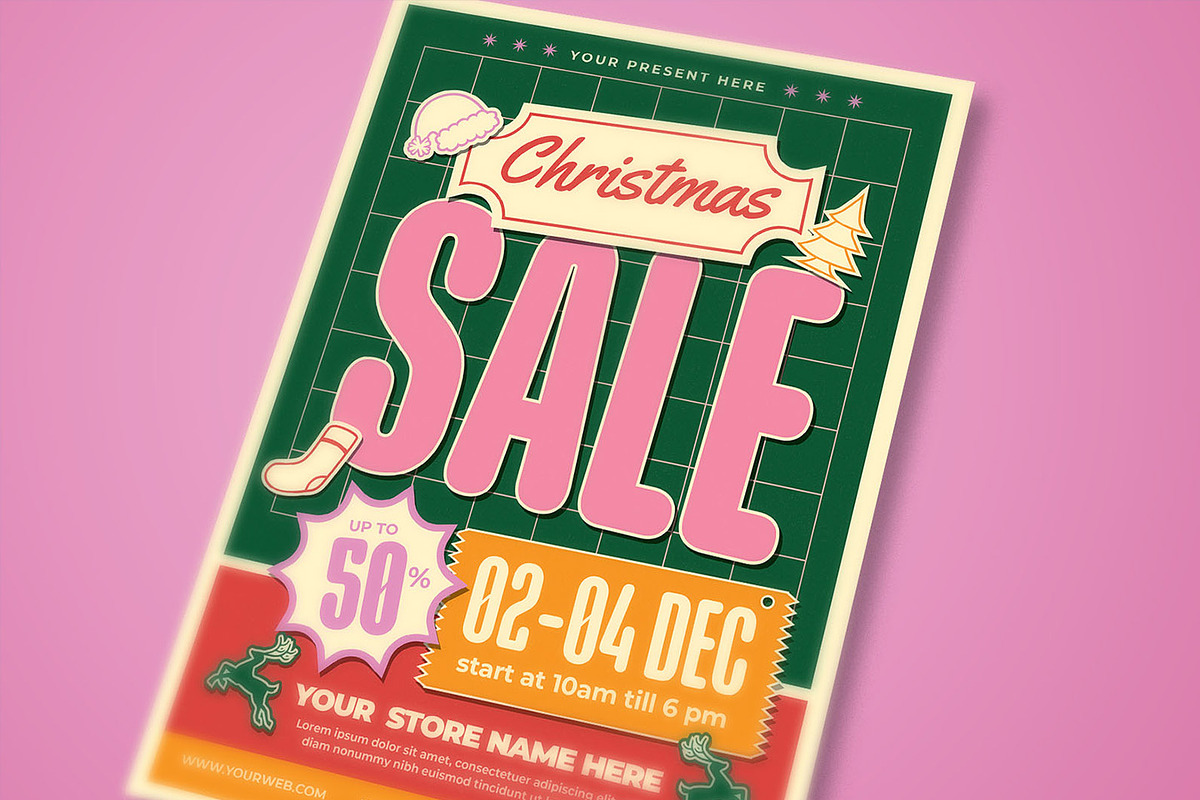 Christmas Sale Flyer, a Flyer Template by megarez (Photo 3 of 3)
